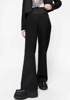 Ruthless Double Waistband Wide Leg Trousers