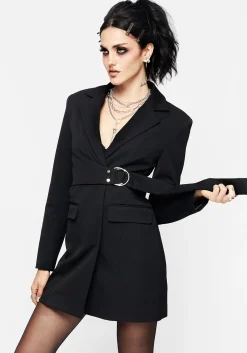 Ruthless Wrap Tailored Blazer Dress