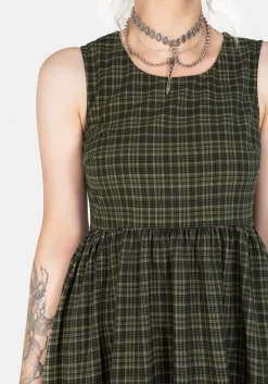 Sabine Check Mini Skater Dress