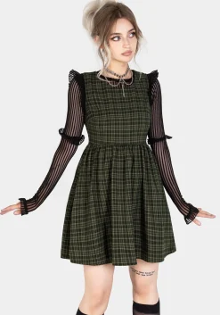 Sabine Check Mini Skater Dress