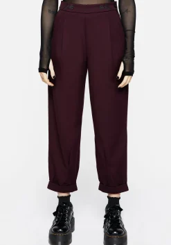 Salvia Floral Embroidered Balloon Trousers