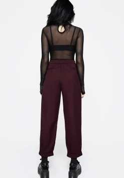 Salvia Floral Embroidered Balloon Trousers