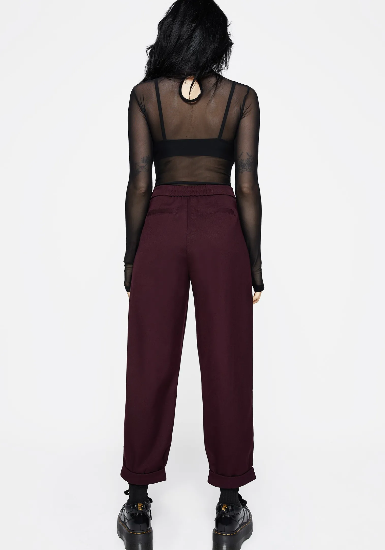 Salvia Floral Embroidered Balloon Trousers