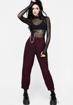Salvia Floral Embroidered Balloon Trousers