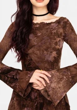 Serenade Long Sleeve Floral Mini Dress