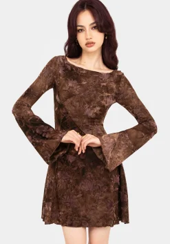 Serenade Long Sleeve Floral Mini Dress
