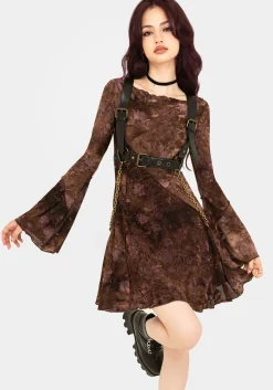 Serenade Long Sleeve Floral Mini Dress