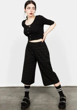 Shade Wide Leg Crop Trousers