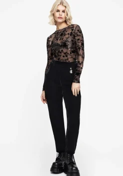 Shadow Velour Tapered Trousers