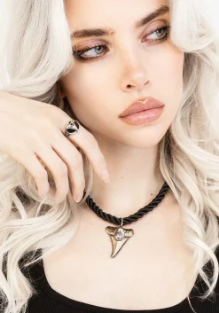 Shark Tooth Rope Necklace