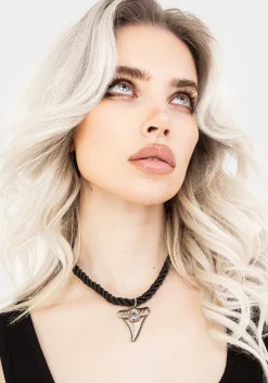 Shark Tooth Rope Necklace