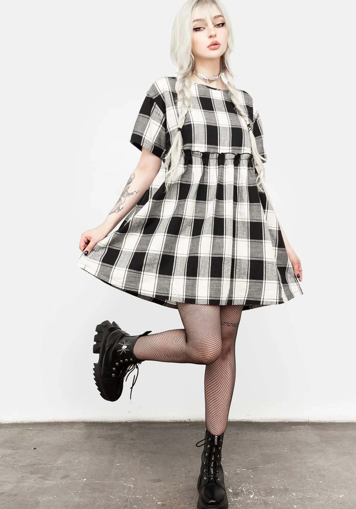 Shirley Ruffle Skater Dress