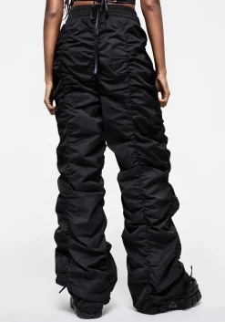 Shockwork Ruched Wide Leg Trousers