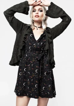 Sickle Moon Mini Wrap Dress