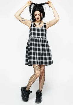 Singles Plaid Dress