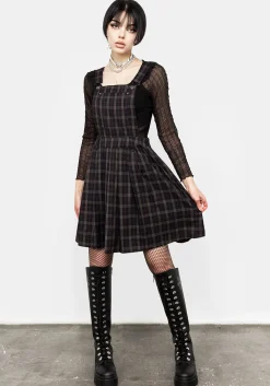 Sinner Pleated Skirt Pinny