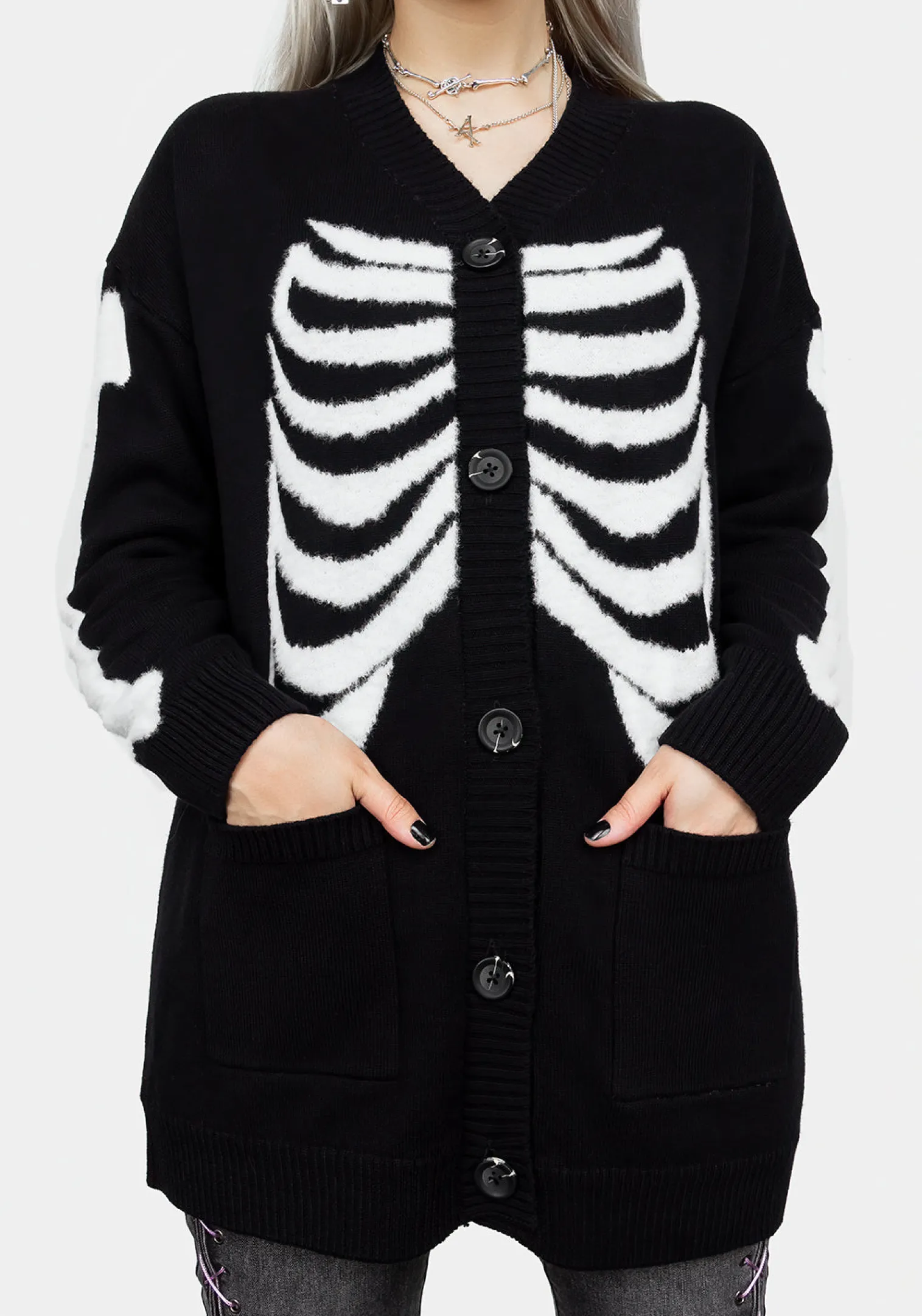 Skeletus Oversized Cardigan