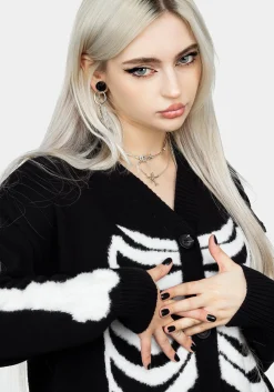 Skeletus Oversized Cardigan
