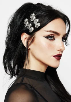Skull Hair Clips