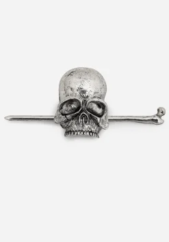 Skull Hair Slide with Pin