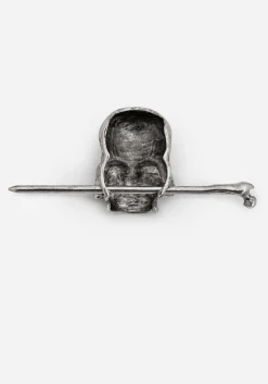 Skull Hair Slide with Pin