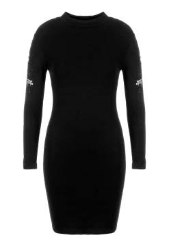 Skultro Mock Neck Bodycon Dress