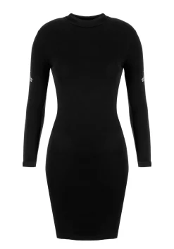 Skultro Mock Neck Bodycon Dress