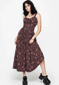 Skye Shirred Back Midaxi Dress