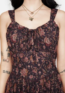 Skye Shirred Back Midaxi Dress