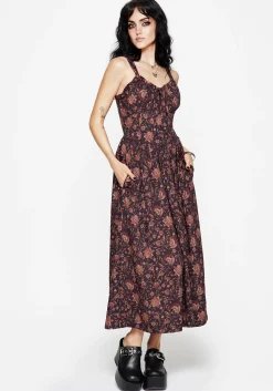 Skye Shirred Back Midaxi Dress
