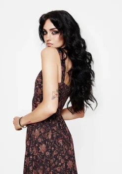 Skye Shirred Back Midaxi Dress