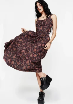Skye Shirred Back Midaxi Dress