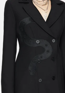 Slither Embroidered Blazer Dress