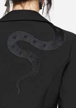 Slither Embroidered Blazer Dress