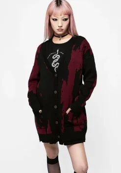 Snag Distressed Oversized Cardigan