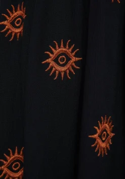 Solstice Embroidered Smock Mini Dress