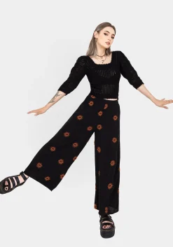 Solstice Embroidered Wide Leg Culotte