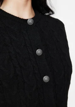 Sophia Button Up Cable Knit Waistcoat