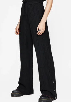 Sophia Cable Knit Wide Leg Trouser