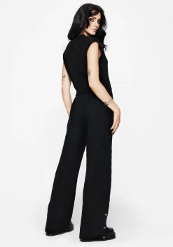 Sophia Cable Knit Wide Leg Trouser