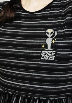 Space Cakes Stripe Mini Dress