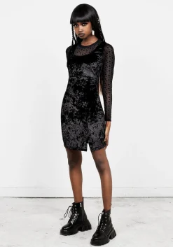 Spectacle Velvet Bodycon Dress