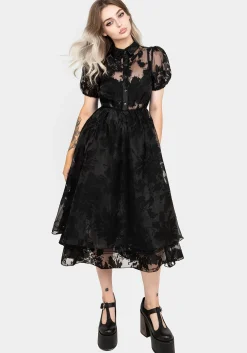 Spectre Layered Midi Shirt Dress
