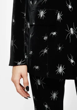 Spiro Foil Print Velour Blazer