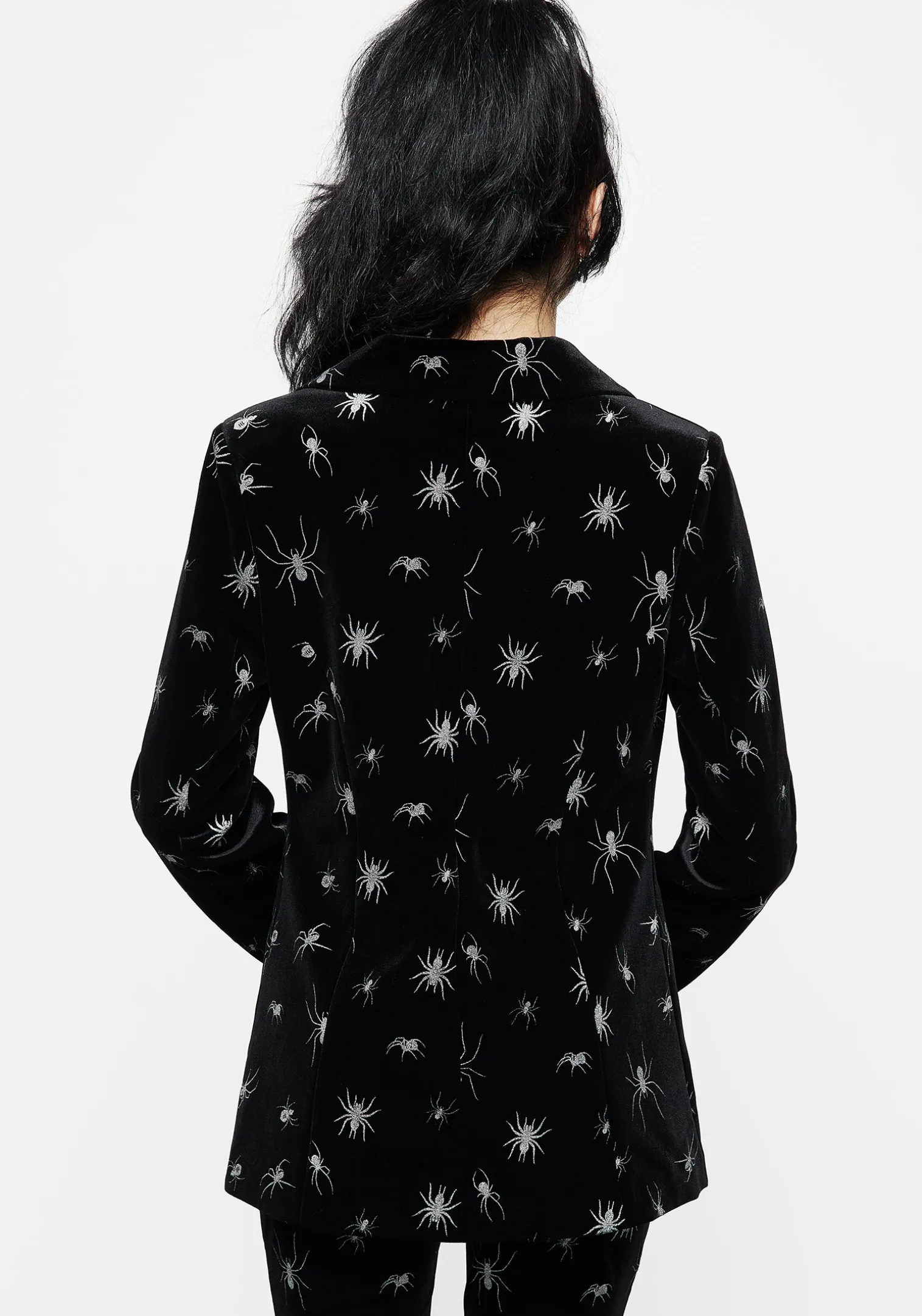 Spiro Foil Print Velour Blazer