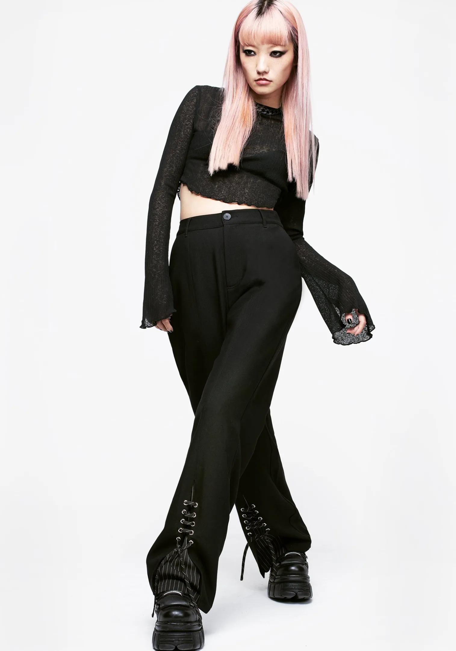 Split Lace Trousers