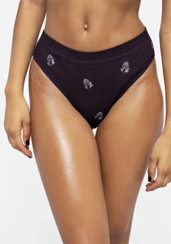 Spore Mushroom Embroidered Briefs