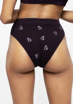 Spore Mushroom Embroidered Briefs