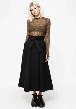 Strega Tie Belt Midaxi Skirt