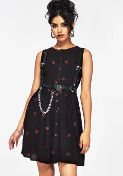 Sublime Witches Knot Embroidered Mini Dress